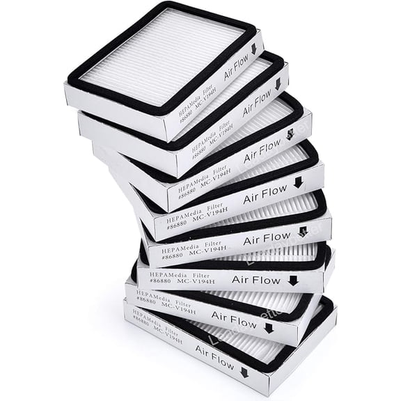 8 Pack for Kenmore EF-2 86880 Exhaust Vacuum HEPA Filters. Compare to Replace Sears for Kenmore Part # 20-86880 (86880), 40320, EF2, 610445. Also Replaces Panasonic MC-V194H