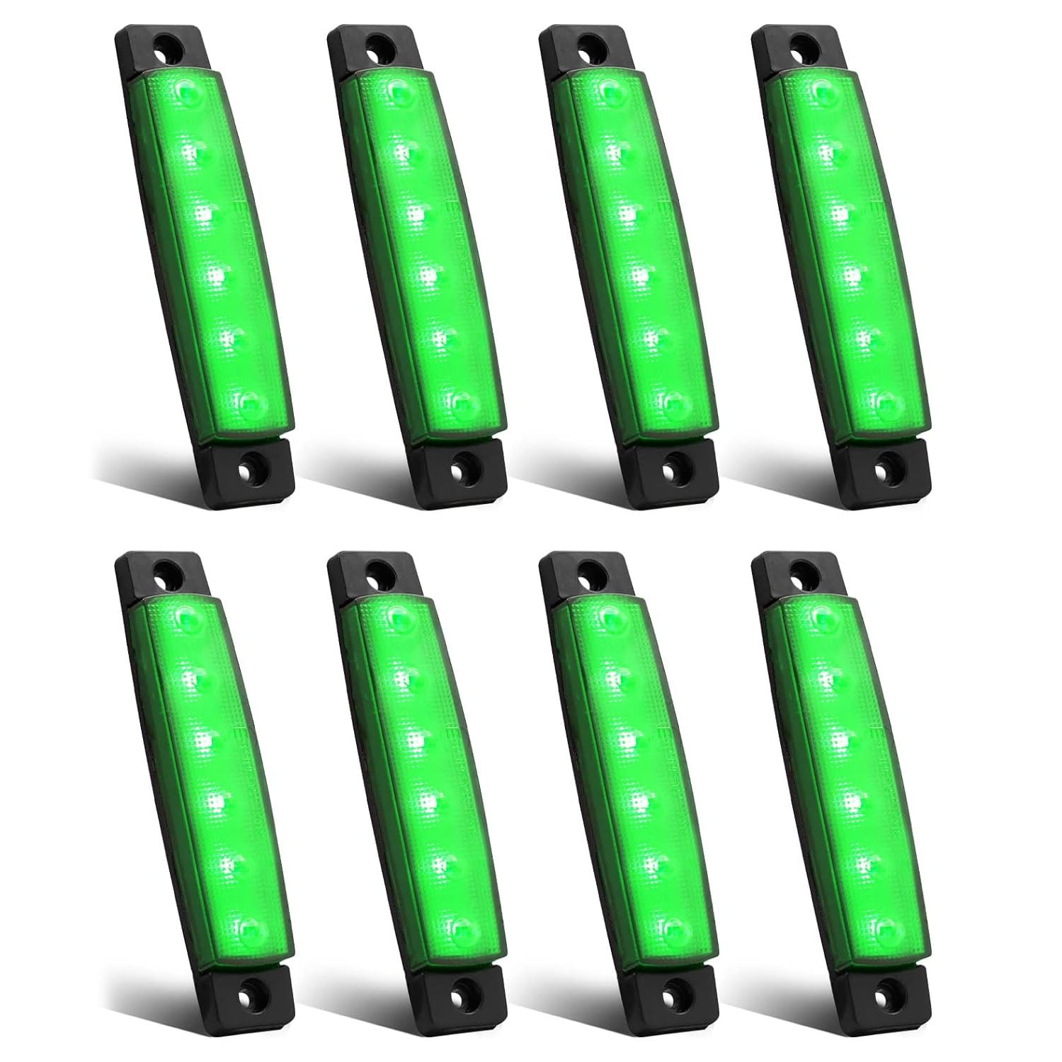 8 Pack LED Trailer Marker Lights, 6 LED Side Marker Clearance