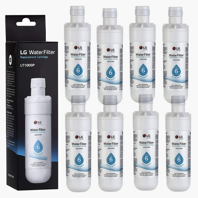 8 Pack LG LT1000P* Replacement Refrigerator Water Filter,Fit for LG