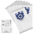 thumbnail image 1 of 8 Pack Large 3D Efficiency Capacity Vacuum Dust Bag,Vacuum Cleaners, Air Clean 3D Efficiency Dust Bag for Miele Compact C2 C1 Complete C1 S4 S6, 1 of 7