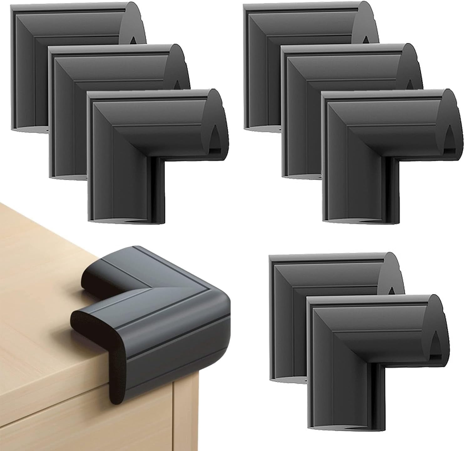 Soft Corner Protection (8 pack) Corner Protectors for Kids, Upgraded Foam Soft Corner Guards ...