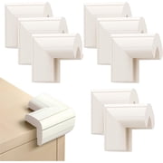 8 pack Corner Protectors for Kids, Upgraded Foam Soft Corner Guards Baby Safety Furniture Table Sharp Protection, Pre-Taped for Direct Use