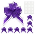 thumbnail image 1 of Uxcell 8 pack Large Bows for Gift Wrapping, Reusable Ribbon Bow Purple, 1 of 6