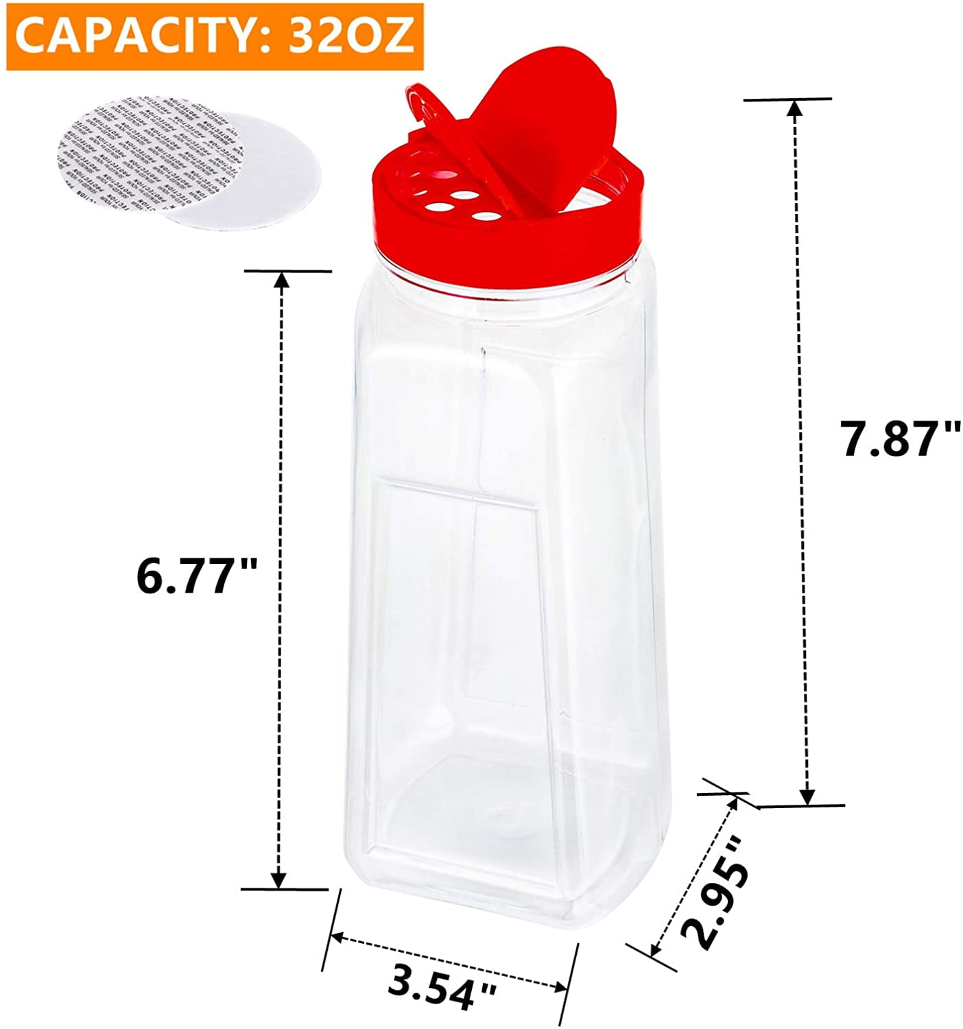 32 oz spice jars best sale