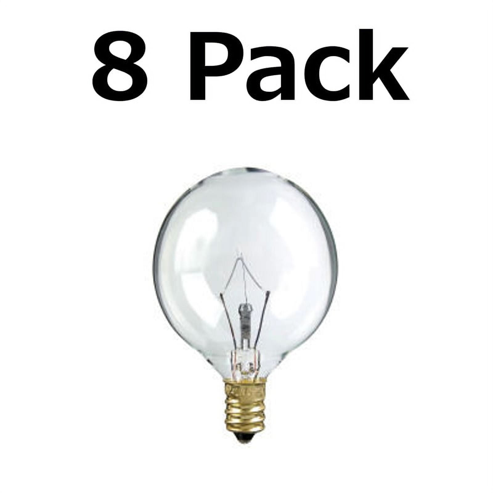 25 Watt Scentsy Bulbs,Wax Warmer Bulbs for Full Size Scentsy Warmers,120  Volt/E12 Base Incandescent Clear Light Bulbs for Candle Wax Warmer,6 Packs