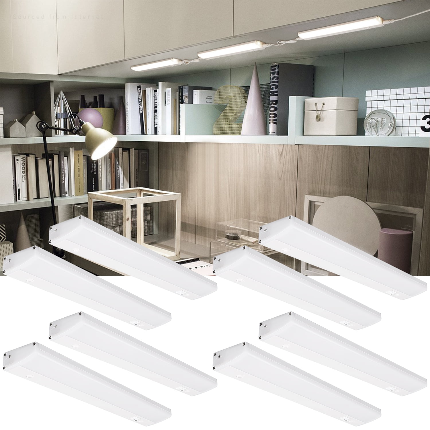 8 Pack Linkable LED Under Cabinet Light, Plug in Under Cabinet LED ...