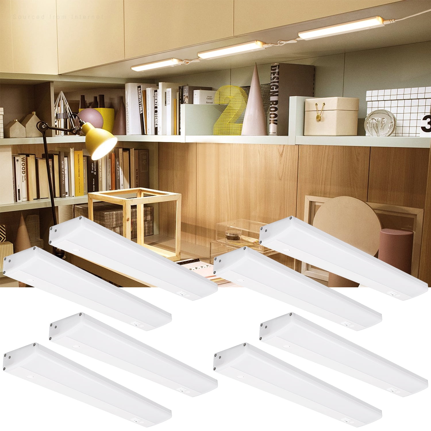 8 Pack Linkable LED Under Cabinet Light, Plug in Under Cabinet LED ...