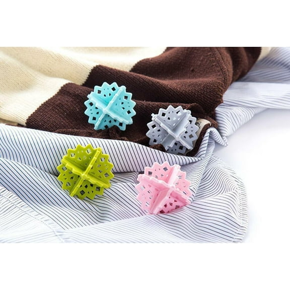 8 Pack Magik Colorful Snowflake-shaped Laundry Ball Washing Ball 5 cm/ 2 Inch