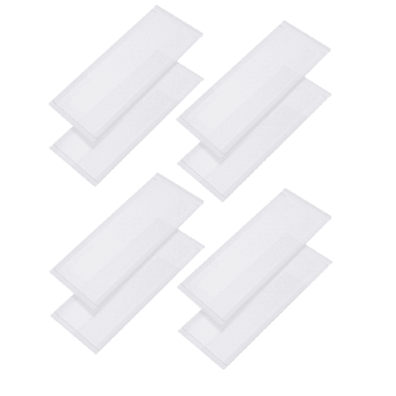 8 Pack Magnetic Floor Register Vent Covers, 4"x 10" Stronger Magnet Vent Mesh, Plastic Vent Screen Trap Perfect for Wall, Ceiling, Home Floor Air Vent Filters, Catch Debris Hair Insect, White