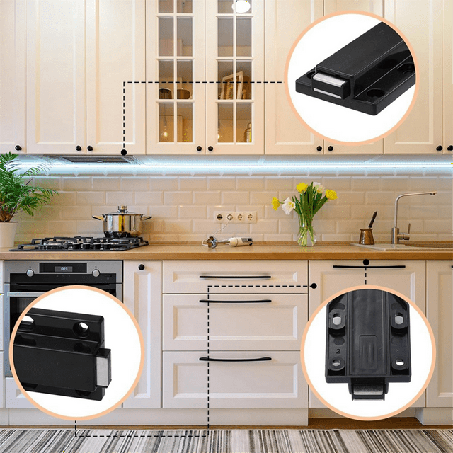 8 Pack Push Latch Heavy Duty Push to Open Hardware