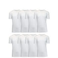 thumbnail image 1 of 8-Pack Men's Short Sleeve Crew Neck Cotton Blend Classic Tee (S-3XL), 1 of 7