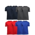 thumbnail image 1 of 8-Pack Men's Short Sleeve Crew Neck Cotton Blend Classic Tee (S-3XL), 1 of 7