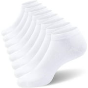 KUIDUHE 8 Pack Mens Ankle Socks Low Cut Comfort Casual Socks Size 10-13/13-15