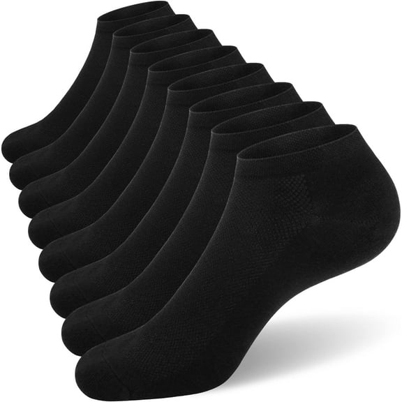 8 Pack Mens Ankle Socks Low Cut Comfort Casual Socks Size 10-13/13-15