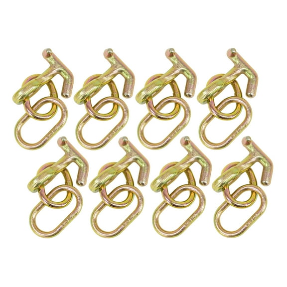 (8 Pack) Mini T-J hook with Oblong Link, 4,700 lbs WLL, G70