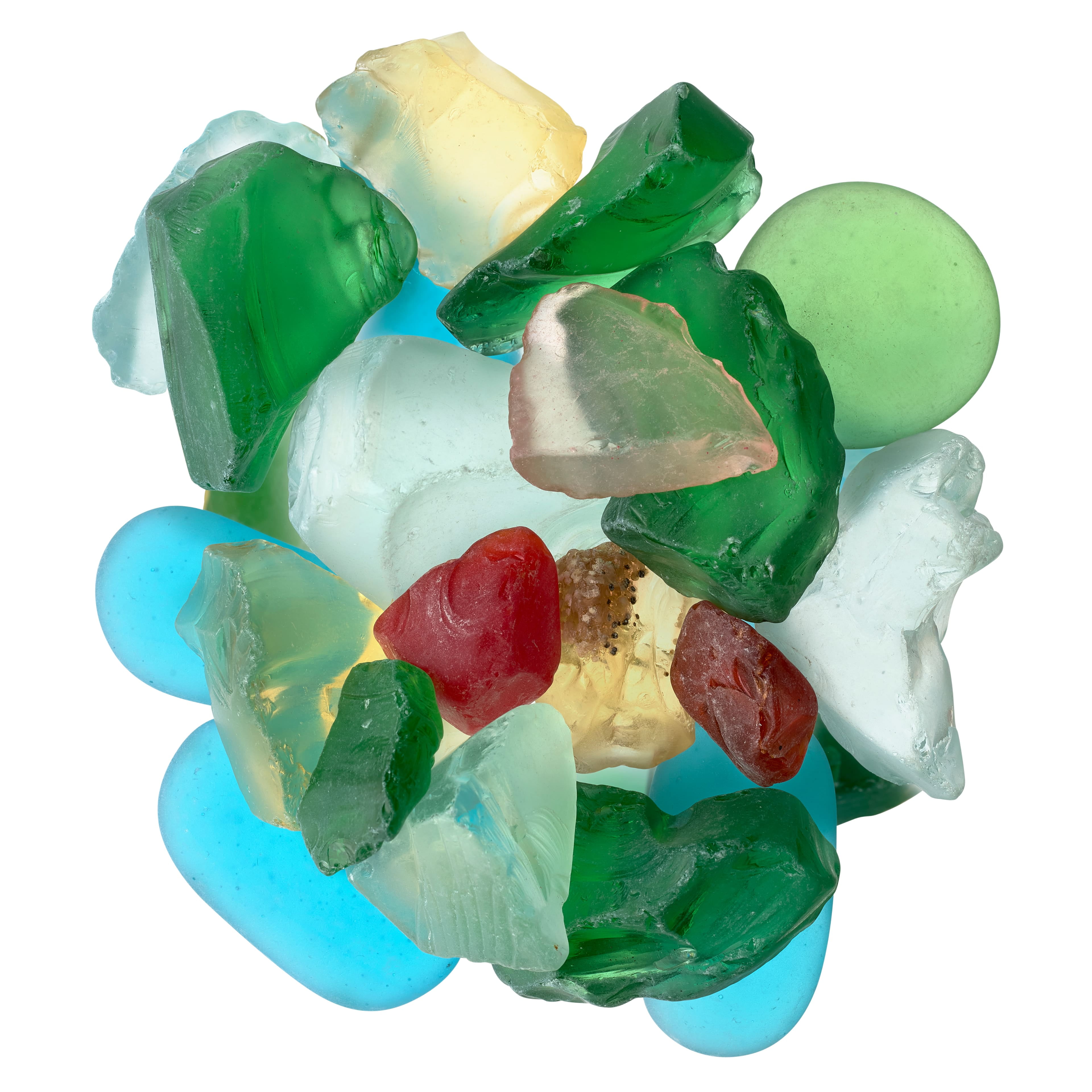 18 Pack: Turquoise Crushed Glass by Ashland® 