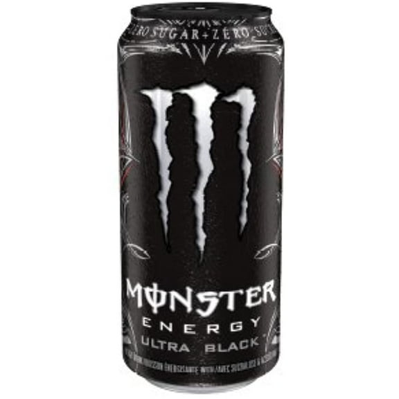 8 Pack - Monster Energy - Ultra Black - 16Oz.