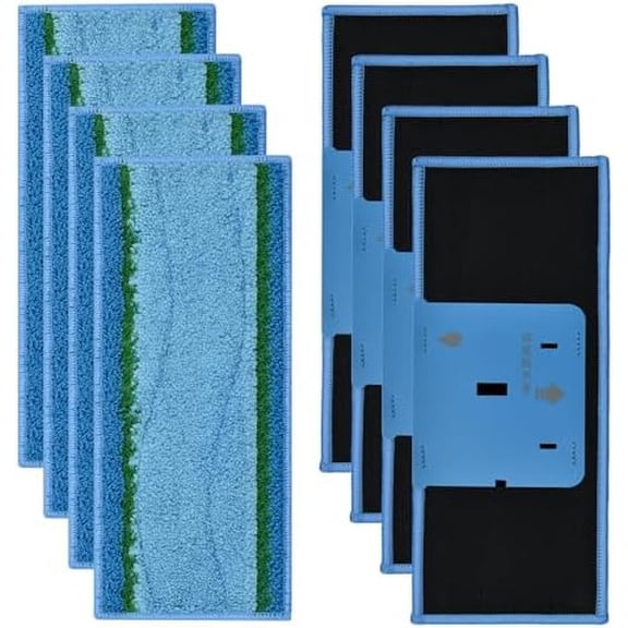8 Pack Mop Pads for iRobot Braava Jet M6 (6110) (6012) (6112) (6113) Robot Mop, Upgraded M6 Wet Mopping Pads, Washable Reusable Microfiber Deep Clean Mop Pads$$