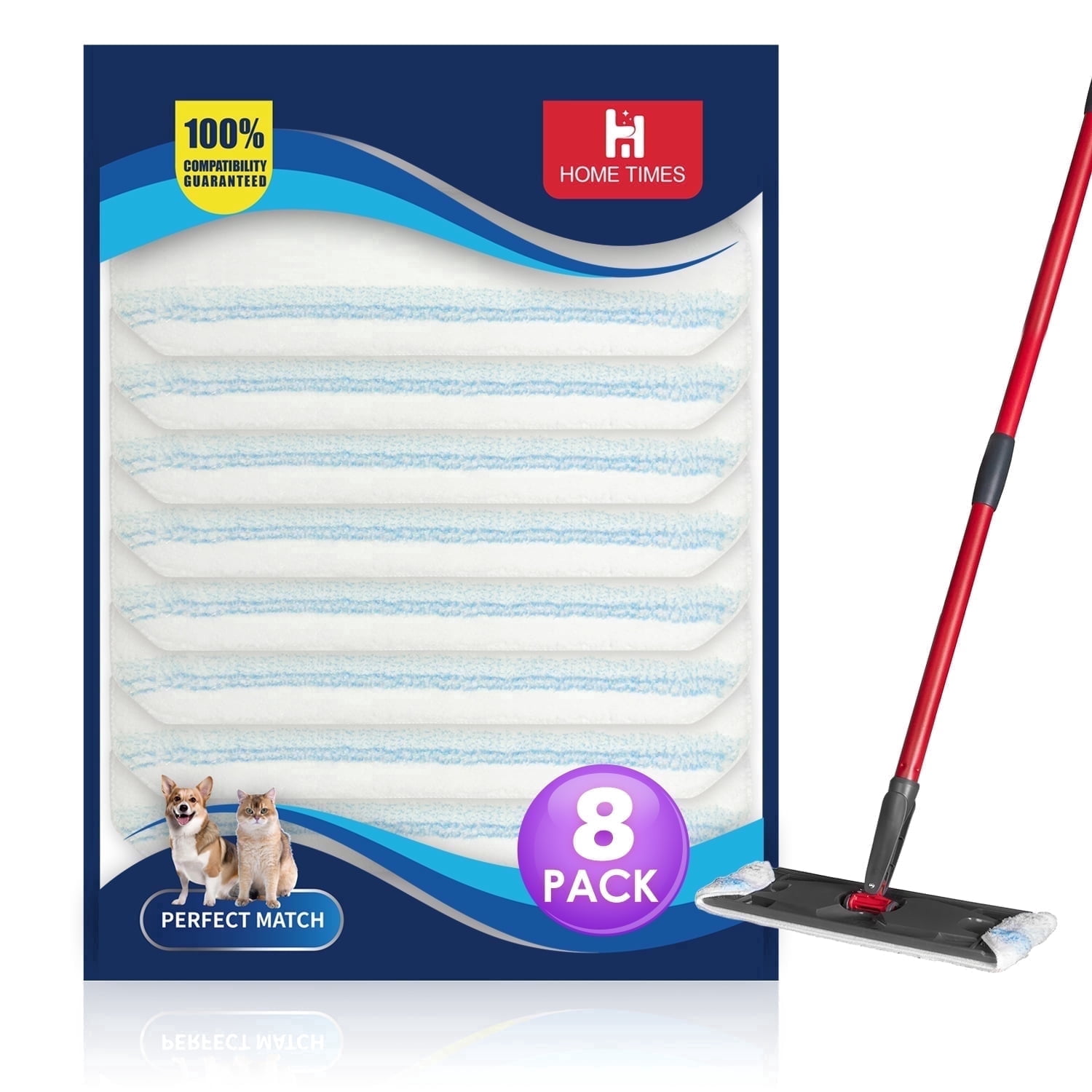 Home Times Microfiber Mop Pads for O Cedar H2prO Flat Mop System