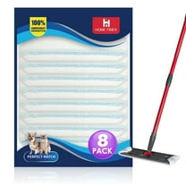 8 Pack Mop Refills Compatible with O Cedar H2prO Flat Mop System, Microfiber Mop Pads for Multi-Surface Floors, Reusable & Washable