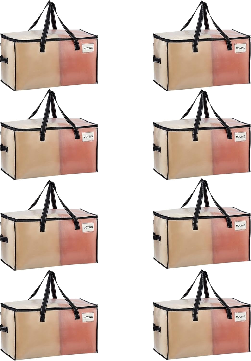 8 Pack Moving Bags, Comforter and Blanket Storage Bags for Closet ...