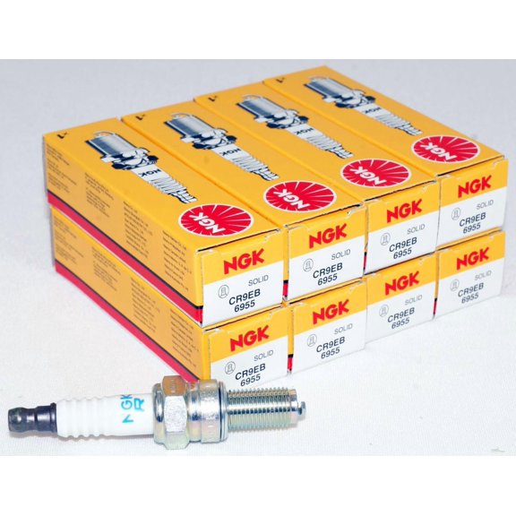 NGK Spark Plugs 6955 (CR9EB) Standard 8 Pack