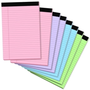 8 Pack Note Pads 5 x 8in, 30 Sheet/Pads, Small Legal Pads for Study, Office, To-Do Lists