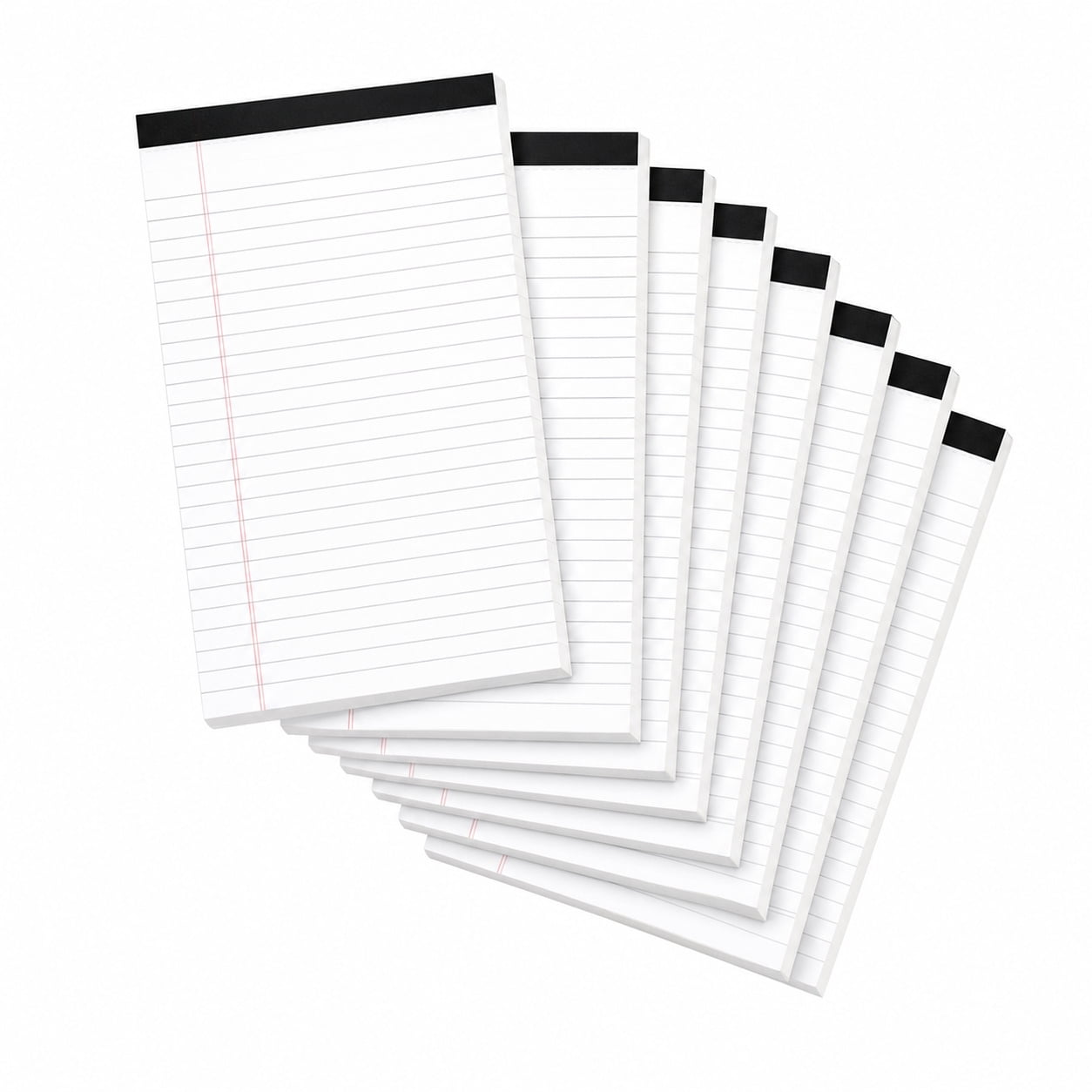 8 Pack Note Pads 5x8 Inch White Mini Legal Small Writing Notepads Of ...