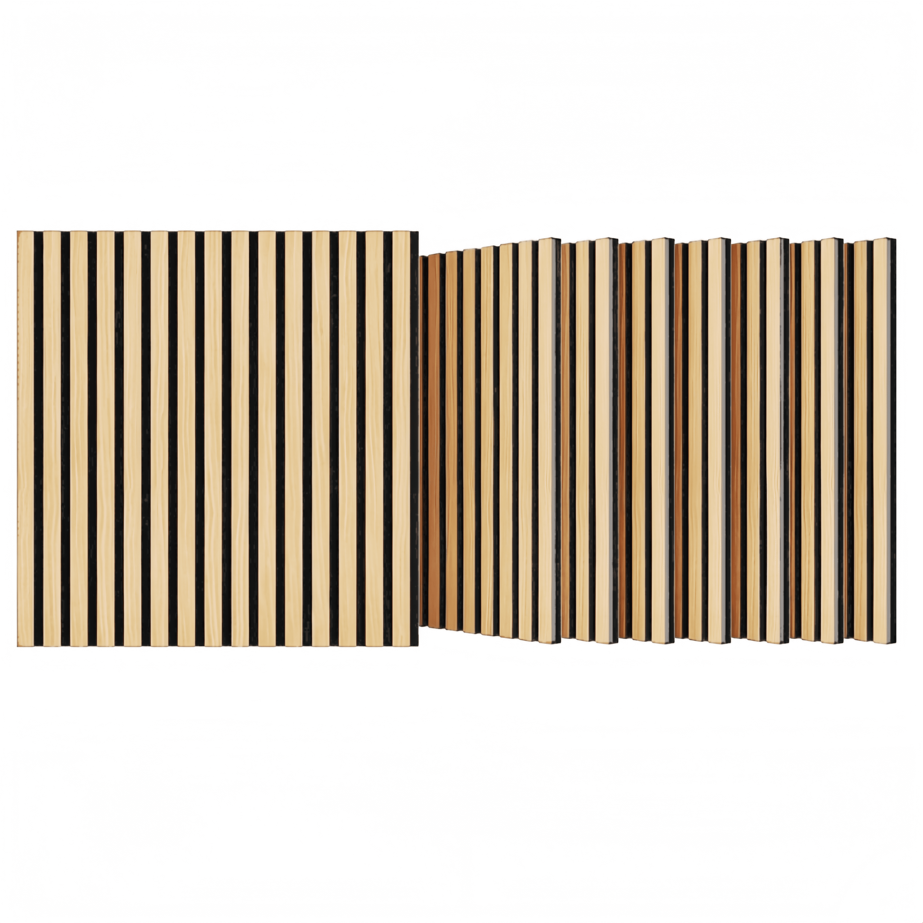 8‑Pack Oak Wooden Slat Acoustic Panels, 3D Groove Sound‑Absorbing Wall & Ceiling Boards, Flame‑Retardant Noise Reduction Panels for Office Bedroom Gym Kitchen Home Theater