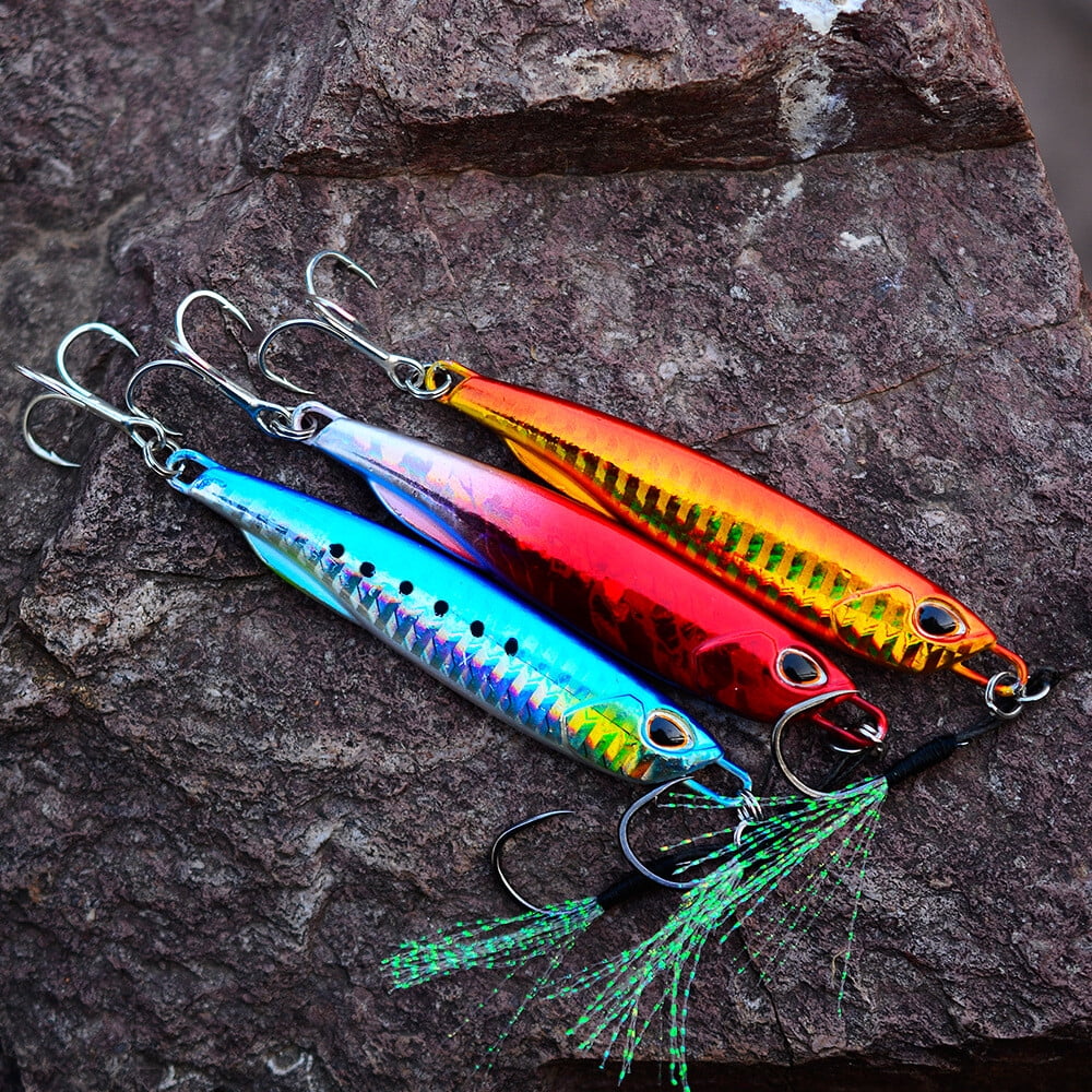 8 Pack Offshore Micro Butterfly Metal Jigs Fishing Lure For Tuna Snapper Bass