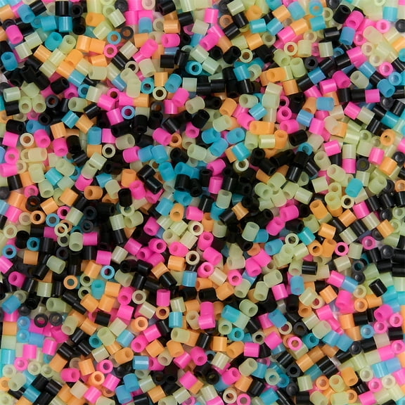 Perler Beads Glow in the Dark Activity Bucket, 8 Pack