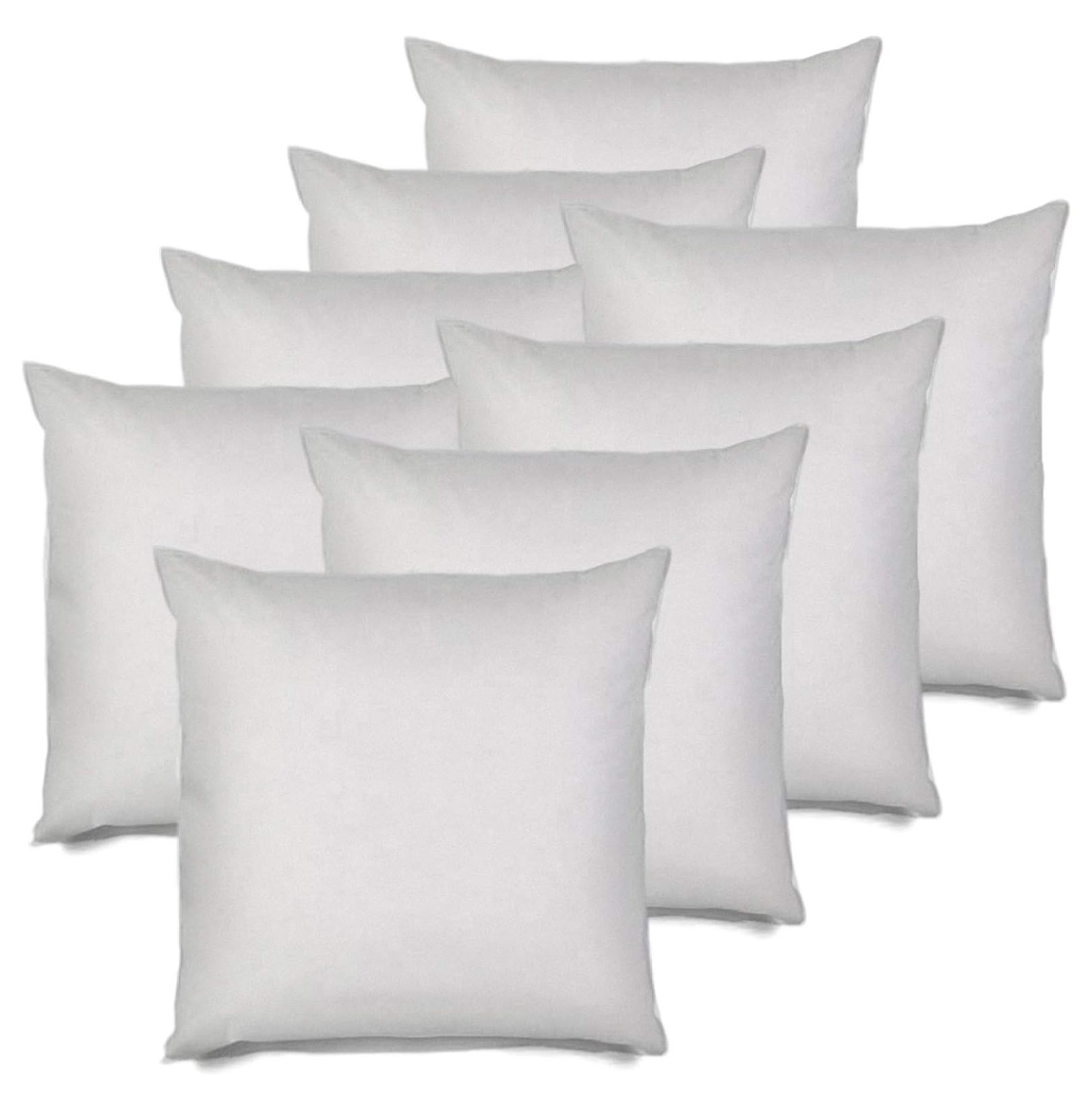 8 Pack Pillow Insert 22x22 Hypoallergenic Square Form Sham Stuffer