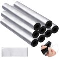 thumbnail image 1 of 8 Pack Pipe Insulation Foam Tube, Self Adhesive Pre Slit Foam Pipe Covers Polyethylene with Aluminum Foil for Spigot, Winter Outside Pipes, Sprinkler, Water Heater Pipes (0.8" x 15.74"), 1 of 8