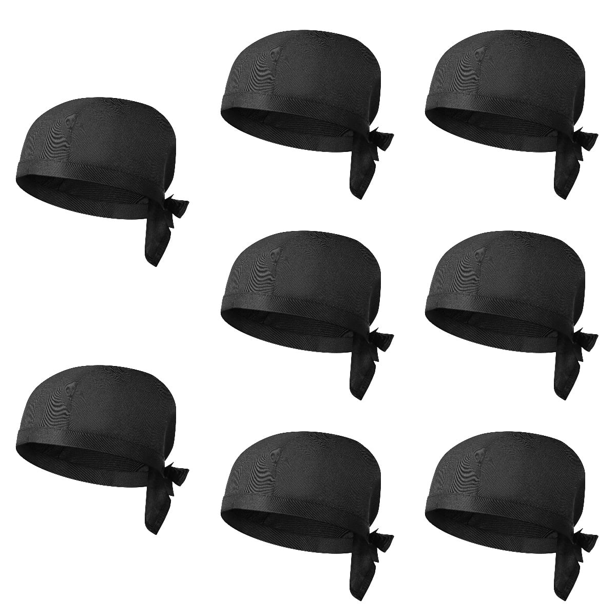 8 Pack Pirate Chef Hat Uniform Cap Men's Has Hats Catering Restaurant ...