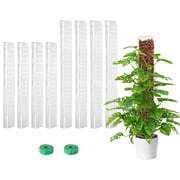 8 Pack Plastic Moss Poles for Plants Support, Jorking 24 inch and 15 inch Stackable Poles for Climbing Plants to Grow Upwards