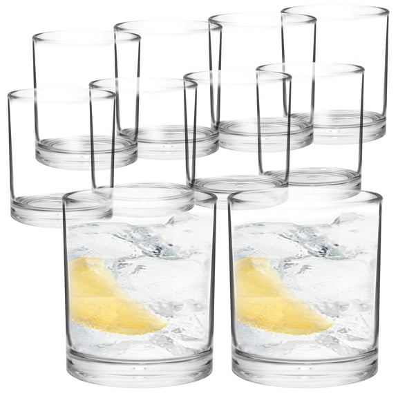 8 Pack Plastic Water Tumbler 12OZ, Plastic Glasses, Reusable Plastic Cups, Unbreakable Glasses YE821.801