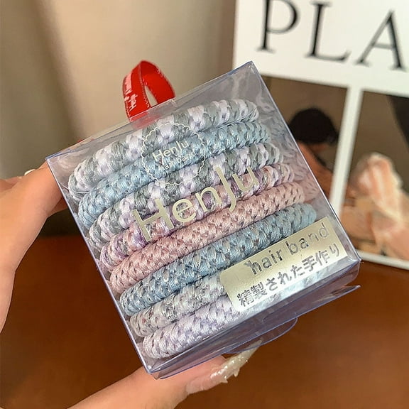 8 Pack Pony Hair Ties - Ponytail Holders - No Damage Hair Accessories for Women