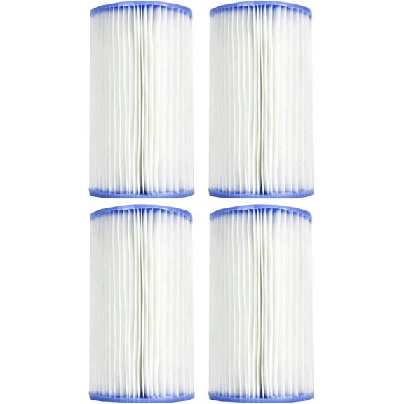 8 Pack Pool Filter Cartridge Replacement Inserts, Multi-Pack Water Filter Elements for Above Ground Swimming Pool Filtration System