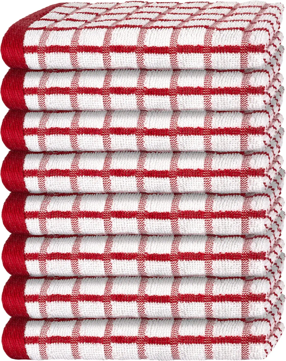 Kitchen Towels Set of 3, Cotton Dish Towels, Farmhouse Tea Towels, Red Checkered  Kitchen Towels, Bulk Hand Towel, Kitchen Decor, Red/white 