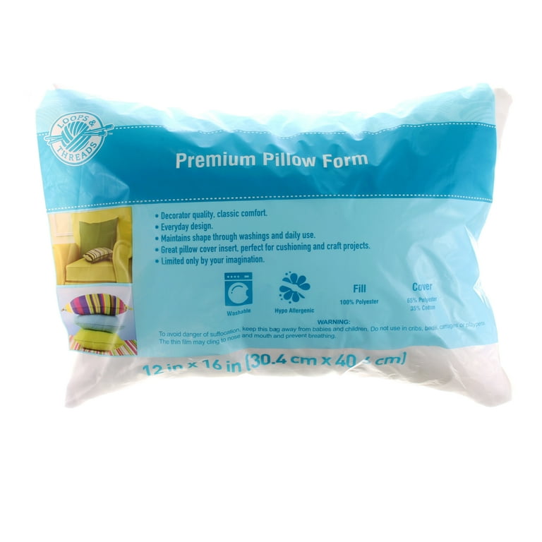 Pillow form sizes walmart online