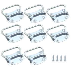 WellMade 3-1/2 in. Pull Ring Handle, Heavy Duty Metal Chest Handle with Screws for Cabinet, Toolbox and Furniture, 8 pack