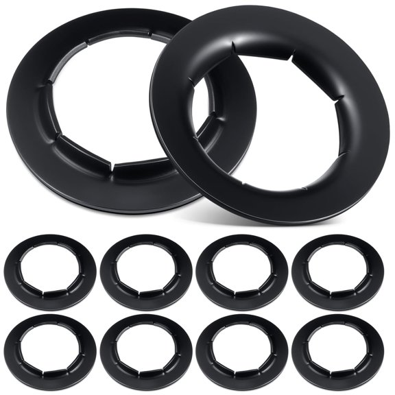8 Pack Push On Dolly Wheel Lock Washers Fits 5/8 Dolly Axle Rods Spring Steel Push On Washers with Oiled Phosphate Finish