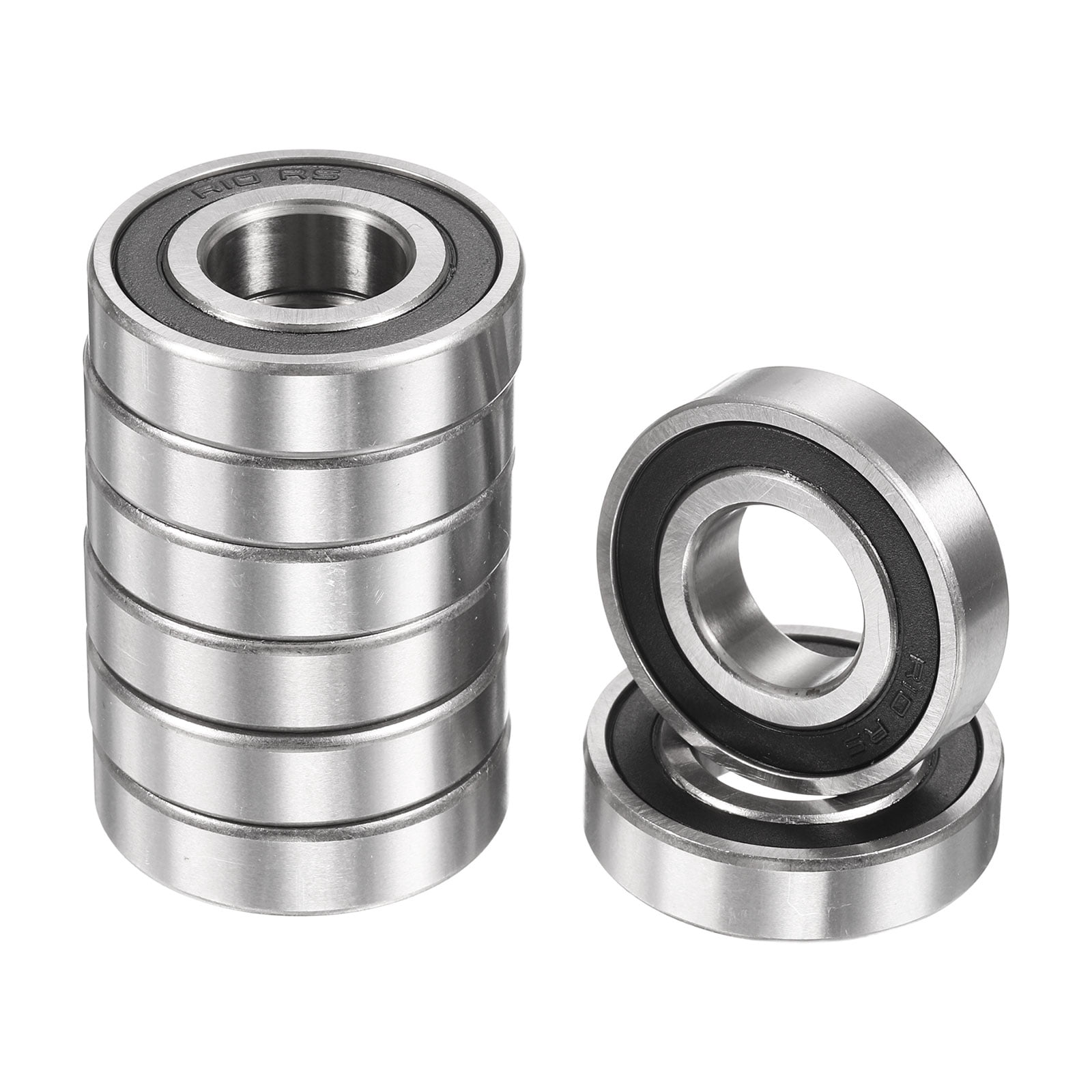 8 Pack R10-2RS Deep Groove Ball Bearings 5/8" ID x 1-3/8"" OD x 11/32" Height  ABEC3