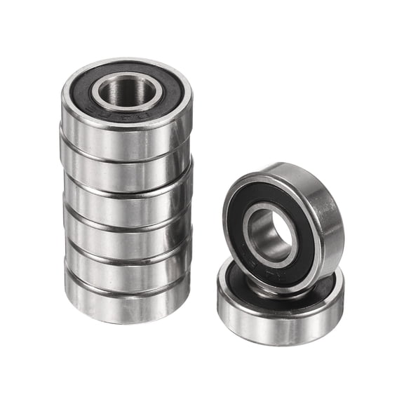 8 Pack R4-2RS Deep Groove Ball Bearings 1/4" ID x 5/8" OD x 10/51" Height ABEC3