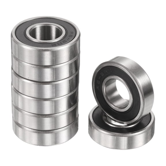 8 Pack R8-2RS Deep Groove Ball Bearings 1/2" ID x 1-1/8" OD x 5/16" Height ABEC3