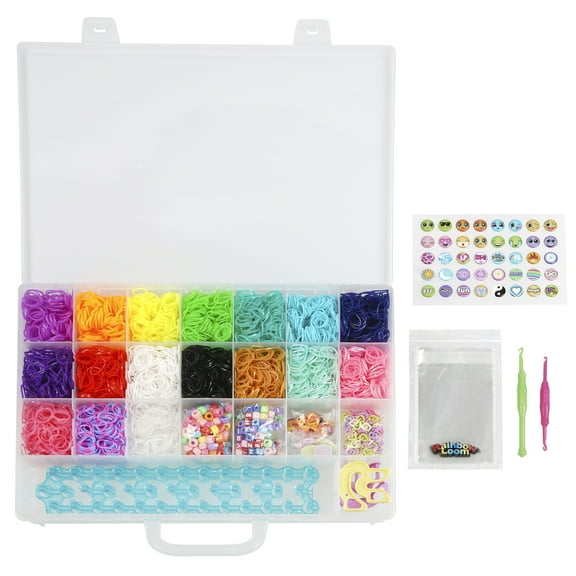 8 Pack: Rainbow Loom Mega Combo Set Loomi-Pals & Sticker Pendants Bracelet Making Kit