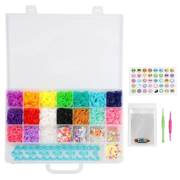Rainbow Loom Mega Combo Set Loomi-Pals & Sticker Pendants Bracelet Making Kit, 8 Pack