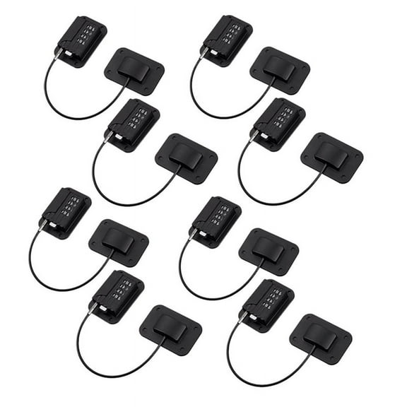8 Pack Refrigerator Lock Combination Coded,Fridge Lock for Kids Safe, Child Safety Cabinet Window Locks, Baby Door Lock