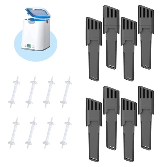 8-Pack Replacement Filter Kit for SoClean 2 Machine SC1200, Includes 8 Cartridge Filters & 8 Check Valves