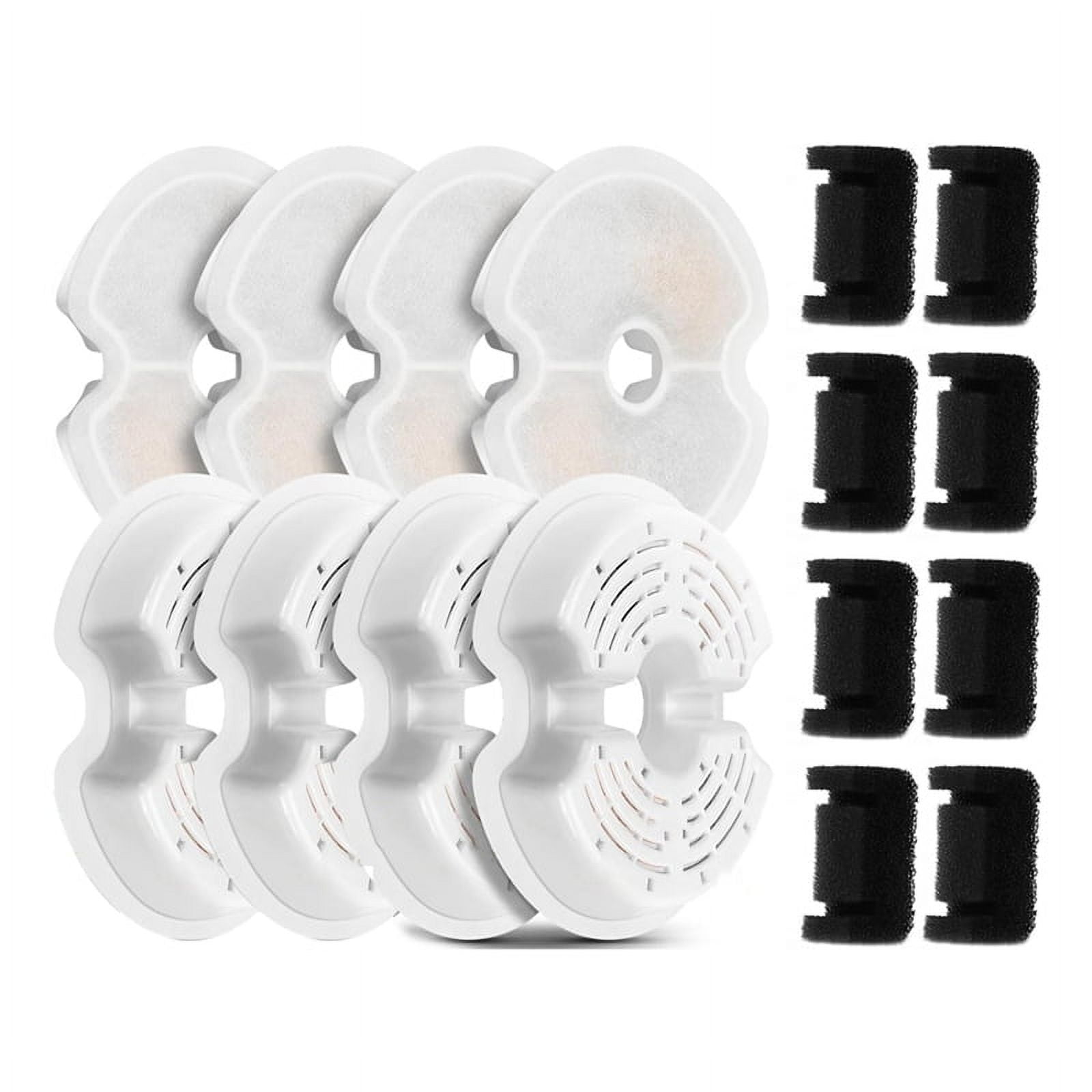 BFLICROY 8-Pack Replacement Filters For Cat Water Fountain WF050 & WF100 - Triple Filtration
